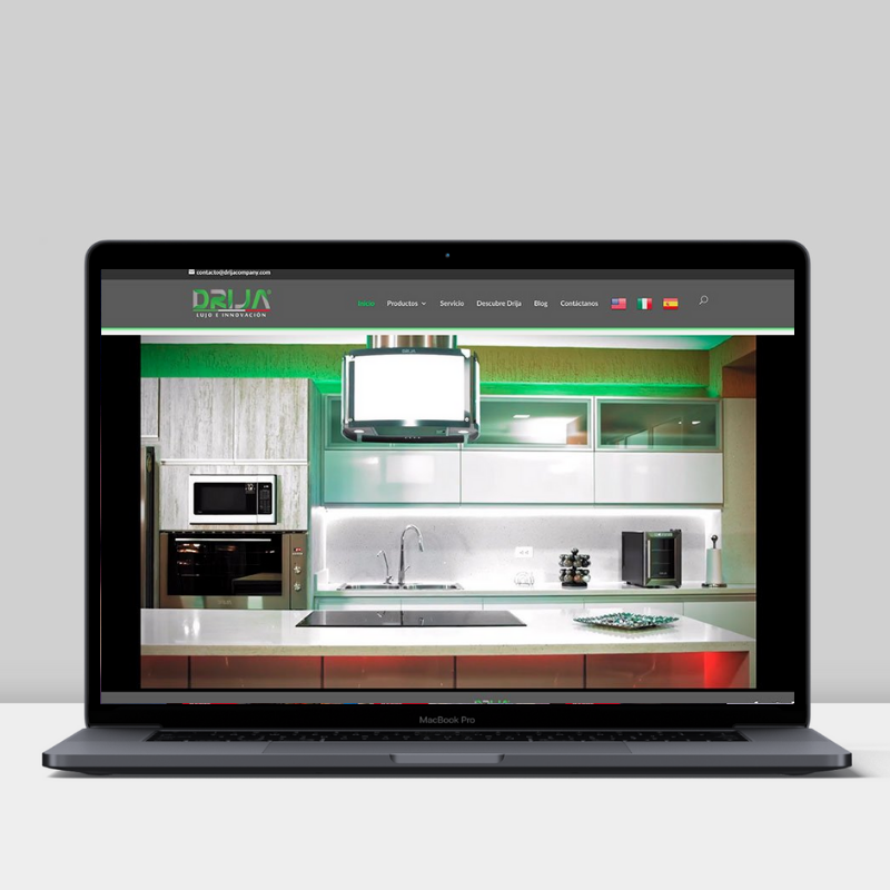 Diseño web de Drija Company