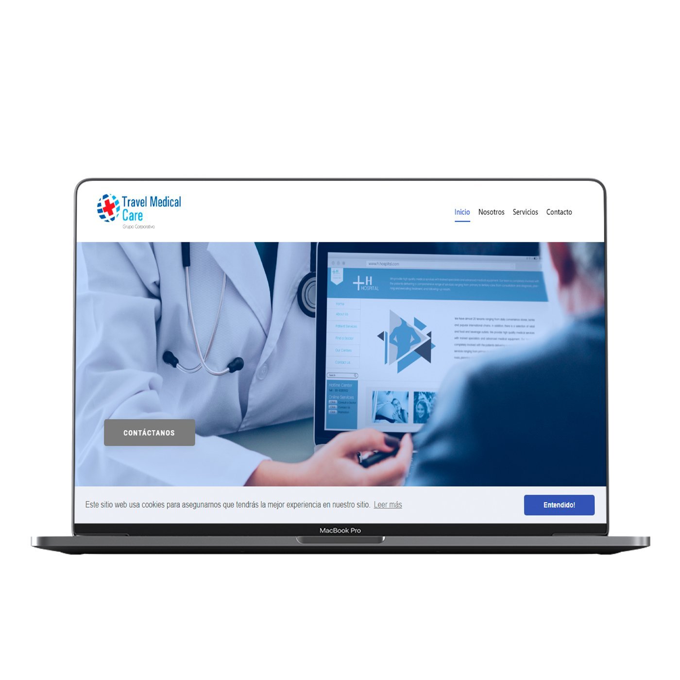 Diseño web de Travel Medical Care